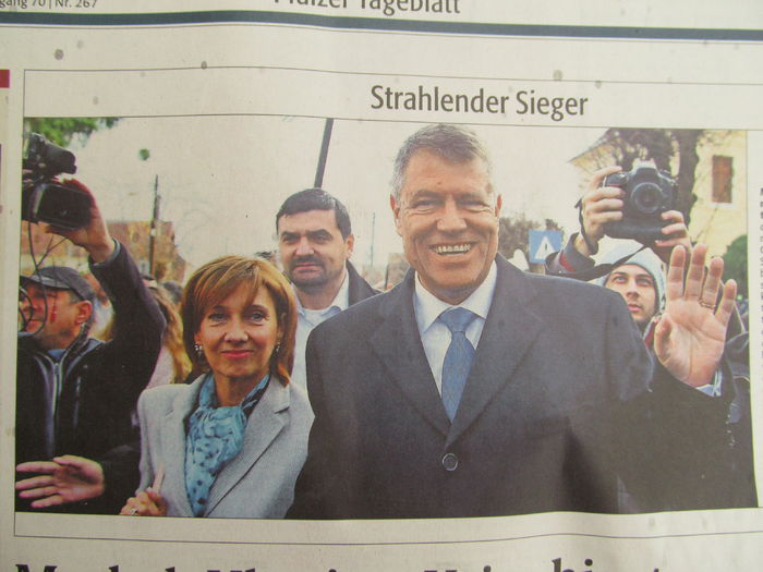 18.11.2014-ziarul Rheinpfalz: Cistigatorul - Diaspora RO-vot 2014 _ stiri diverse