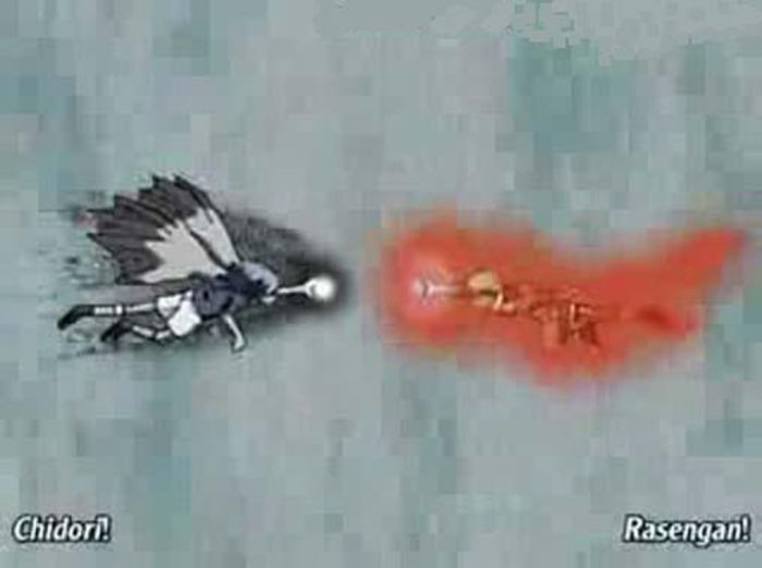 Rasengan vs Chidori