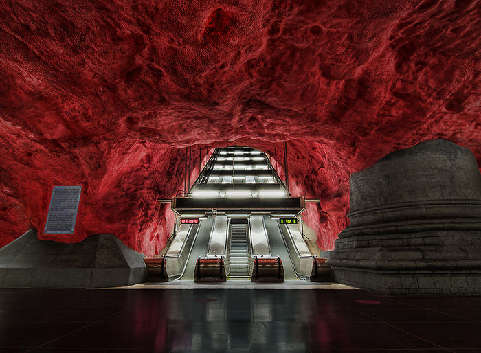 Stockholm-Suedia - TOP 15 cele mai frumoase statii de metrou din lume