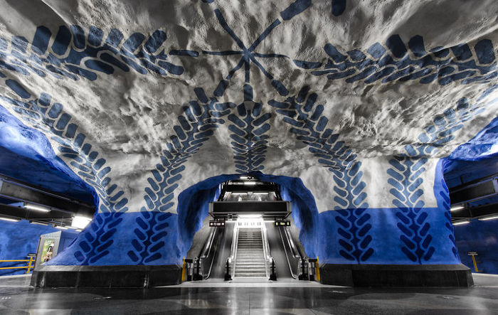 Stockholm-Suedia3 - TOP 15 cele mai frumoase statii de metrou din lume