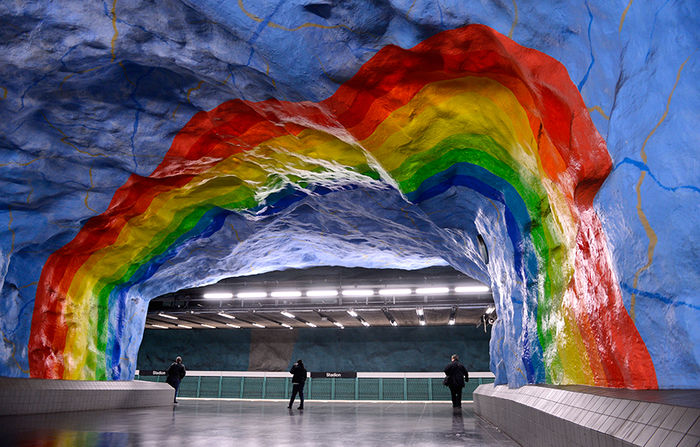 Stockholm-Suedia4 - TOP 15 cele mai frumoase statii de metrou din lume