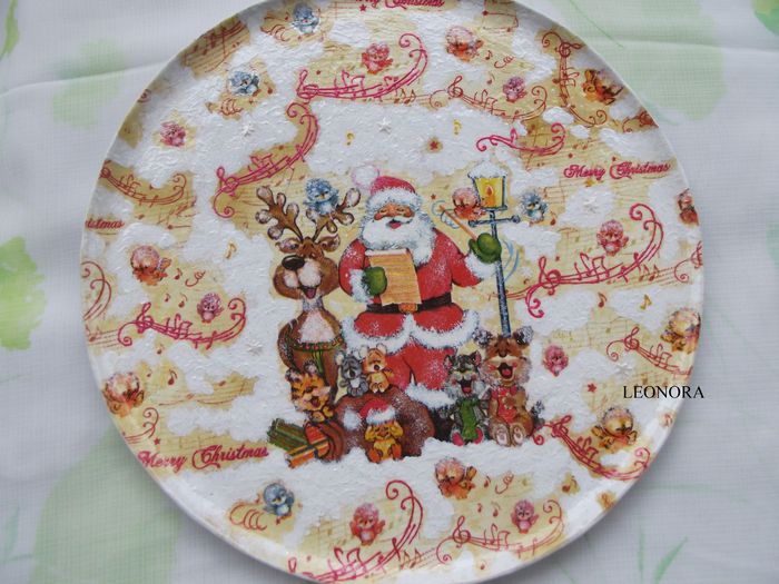 farfurie decoupage bucuria mosului