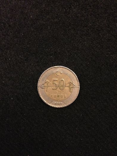 50 kurus, 2000, Turcia -1,20 lei