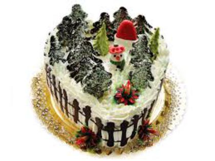 Tortul Iarna pe ulita - Platouri cu dulciuri