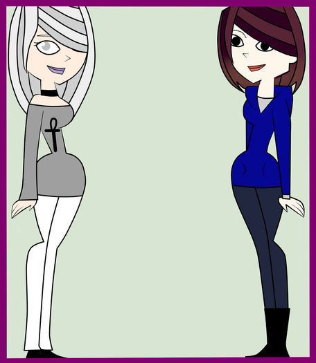 Frankie and Hero(me) in Total Drama Style