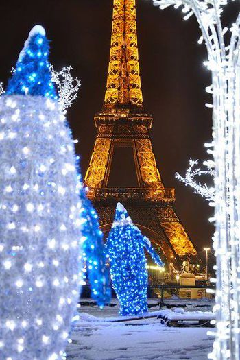 - Eiffel Tower at Christmas Time