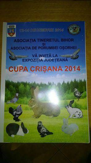Catalogul Expozitiei - Expozitia Oradea 12-14 decembrie 2014 Cupa Crisana