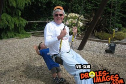 cu bunicul in parc - Bancuri si voie buna