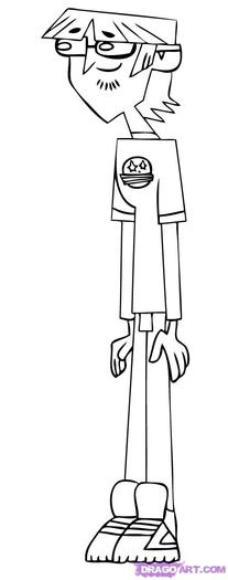 how-to-draw-harold-from-total-drama-action-step-8 - Actiune drama Totala