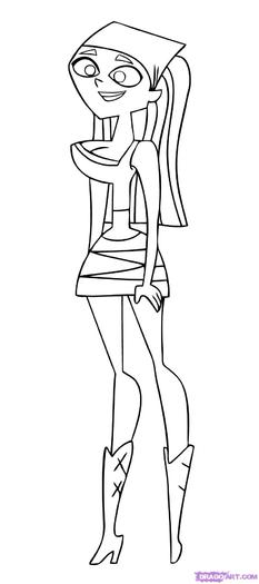 how-to-draw-lindsay-from-total-drama-action-step-8 - Actiune drama Totala