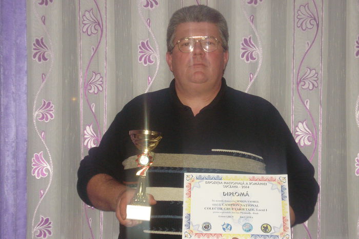 ; PRIMUL MEU TROFEU: CAMPION NATIONAL &quot;EXPOZITIA NATIONALA-SUCEAVA 2014-&quot;
