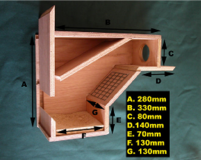 cuib cu balcon-ideal si pt papagali