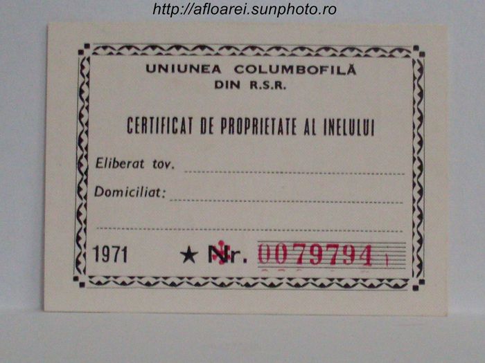 RSR 1971 - TALOANE-CARD