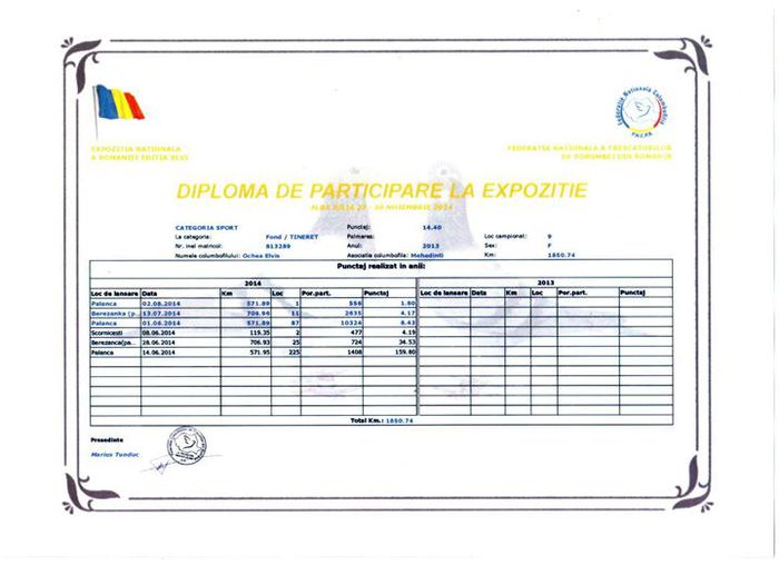 Expozitie Alba Iulia 2014 - 0813289-13 F Campioana