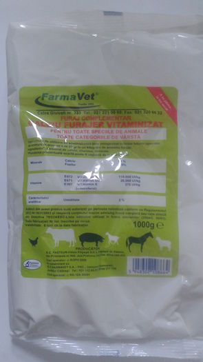 CALCIU FURAJER VITAMINIZAT 1 KG 3 RON - CALCIU FURAJER VITAMINIZAT 1 KG - 3 RON