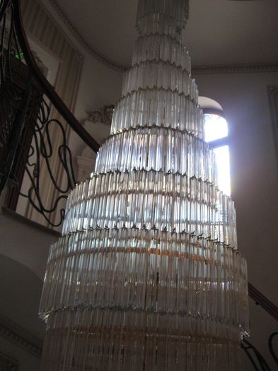 un candelabru din sticla de Murano