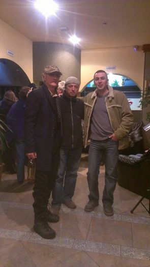 la receptie; Cu Vasile Iclenzan si Tibi Chira
