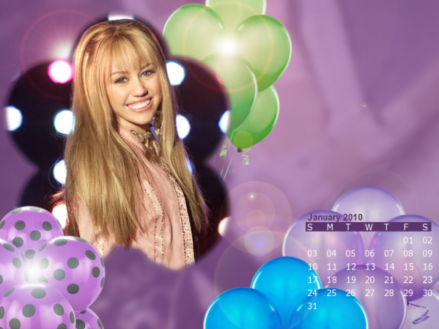 Hannah Montana - calendare facute de mn