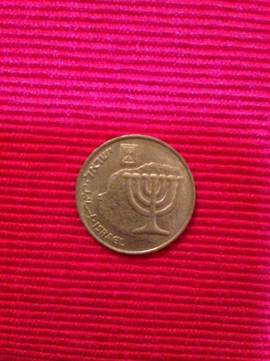 10 agorot, 1989, Israel - 1,20 lei; Km#158
