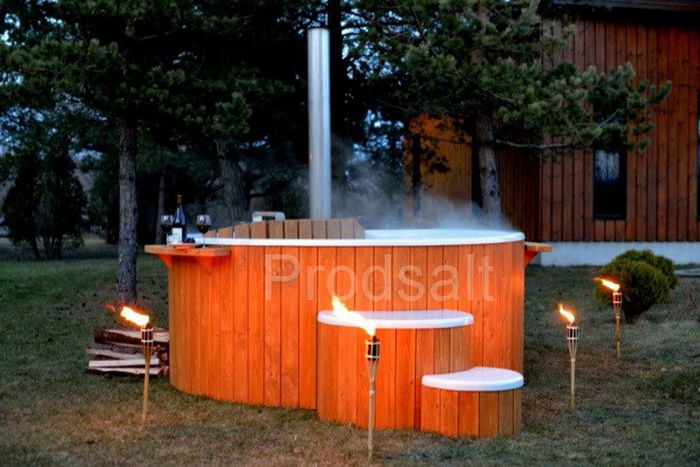 Ciubar din fibra de sticla Prodsalt - Ciubar din fibra se sticla - Hot tub pentru exterior