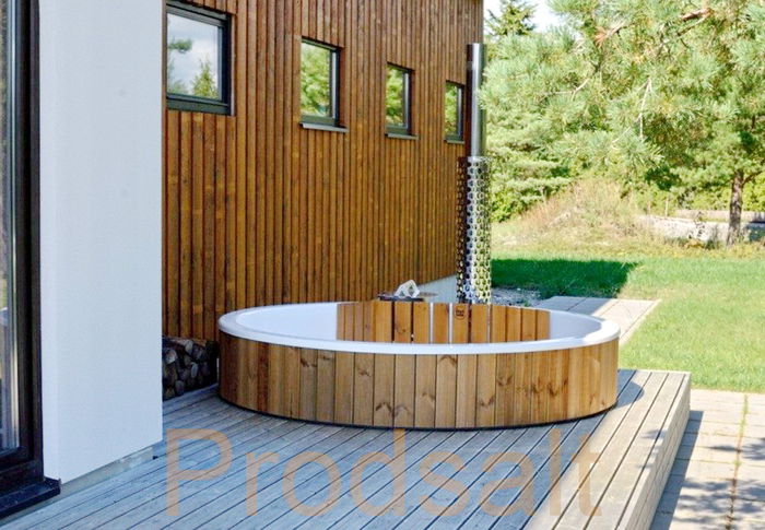 Ciubar din fibra de sticla incorporat Prodsalt - Ciubar din fibra se sticla  - Hot tub pentru exterior - hottub