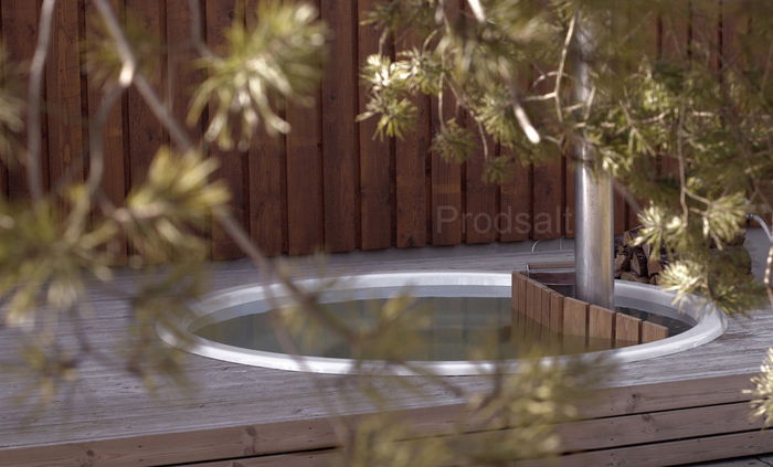 Ciubar din fibra de sticla incorporat cu soba interna Prodsalt 1 - Ciubar din fibra se sticla - Hot tub pentru exterior