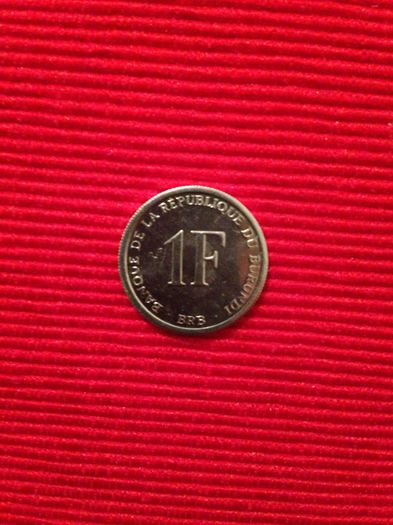 1 franc, 2003, Burundi, aUNC- 5,50 lei