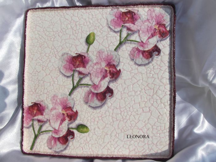 farfurie decorativa orhidee