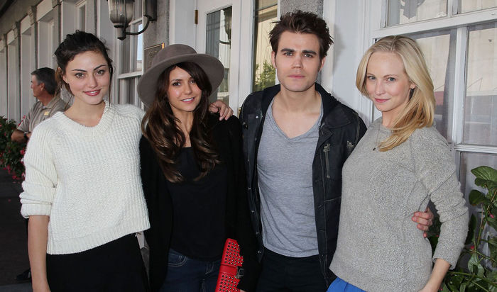 Phoebe-Tonkin-Nina-Dobrev-Paul-Wesley-and-Candice-Accola-Savannah-Film-Festival-2013-the-vampire-dia