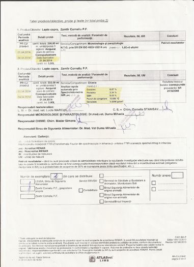 analiza lapte fila2; GRASIME 6,07
PROTEINA 3,34
