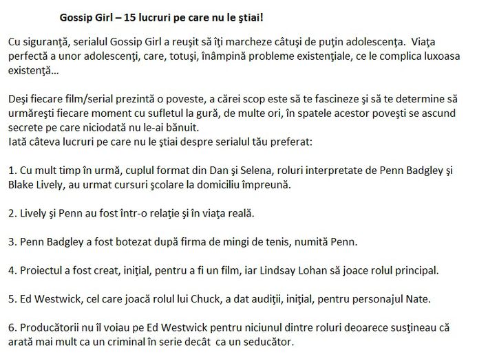 15 lucruri pe care