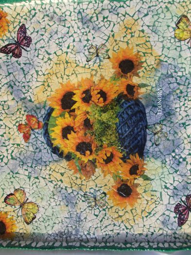 decoupage floarea soarelui
