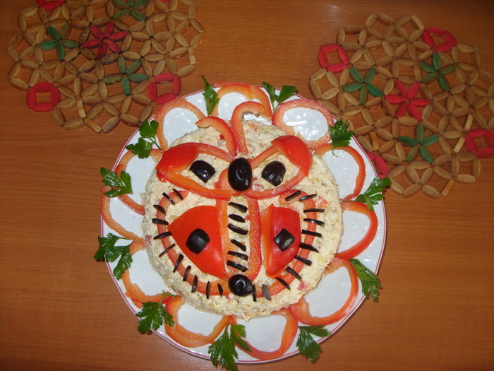 salata din piept de pui si ciuperci