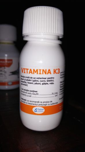 Vitamina K3 - Tratament 2015