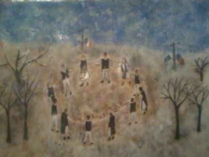 "Hora unirii" - Picturile Mariei - 7 - 8 ani