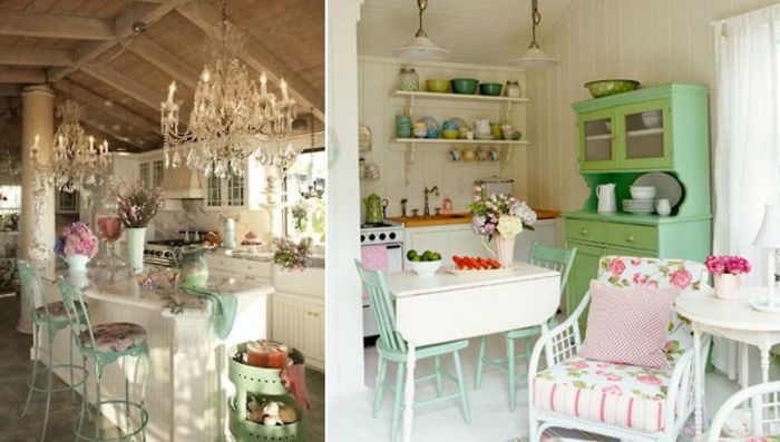 shabby-chic-idea-in-any-kitchen-styles-both-modern-and-classy-rustic-design - bucatarie