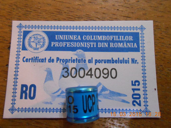 RO UCP 2015 - COLECTIE  DE INELE   ROMANIA