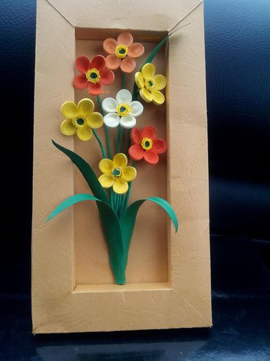 flori de primavara - 5 quilling- tablouri