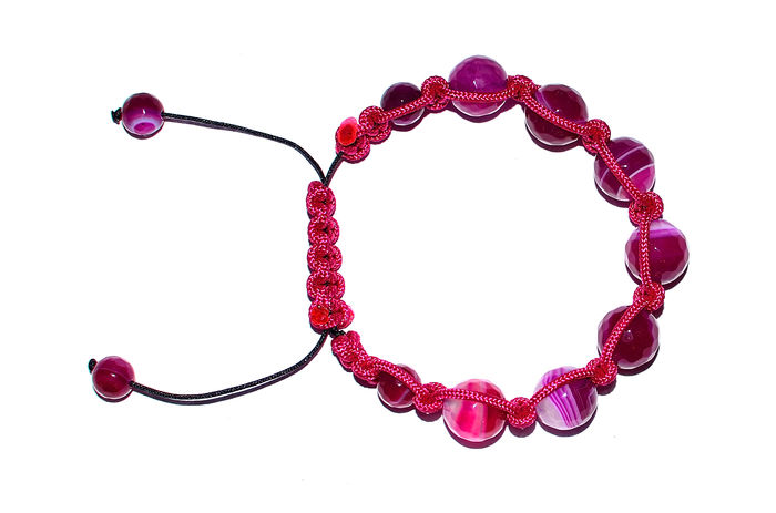 Agate fatetate fuchsia - 22 RON - Bratari Shamballa cu PIETRE SEMIPRETIOASE de vanzare 2015