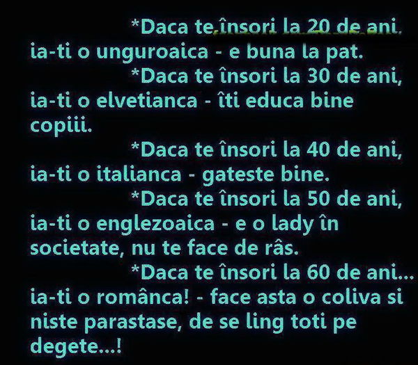  - Bancuri si voie buna