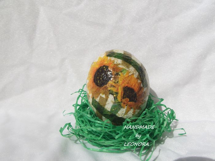 ou handmade floarea soarelui