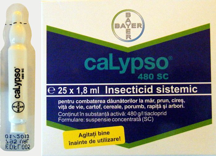 Calypso 480 SC, insecticid - 2015 tratamente