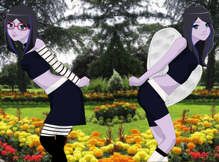 2 sisters in park - Ben 10 character