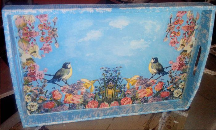 tava cu pasari - DIVERSE OBIECTE  HANDMADE