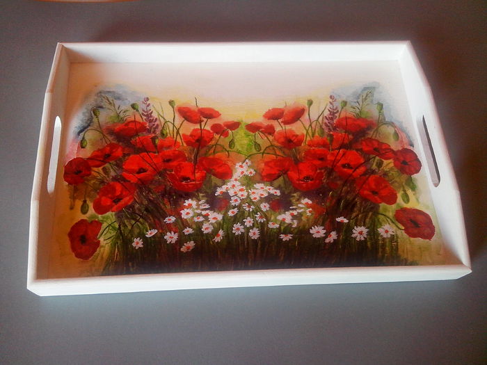 tava cu maci - DIVERSE OBIECTE  HANDMADE