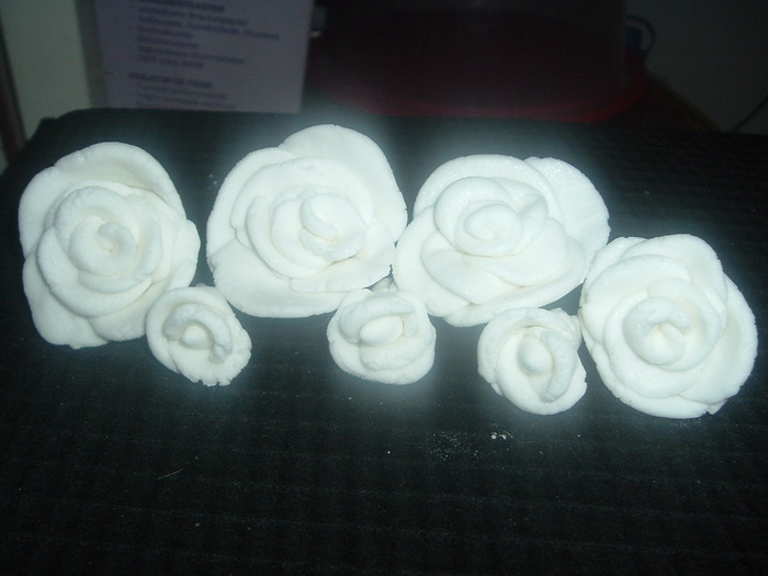DSCF1732; trandafiri din pasta de zahar praf

