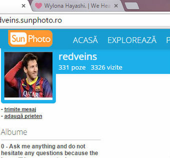Redveins - Un cont despre fotball .... Nu pot sa critic acest cont deoarece nu le am cu fotbalul ..