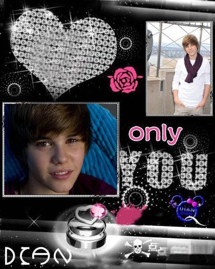 only you - poze modificate cu justin bieber