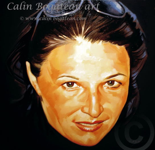 portretdefemeie_detaliu; Portret de femeie detaliu fizionomic ppictura pe panza executata de Calin Bogatean membru al Uniunii Artistilor Plastici Profesionisti din Romania
