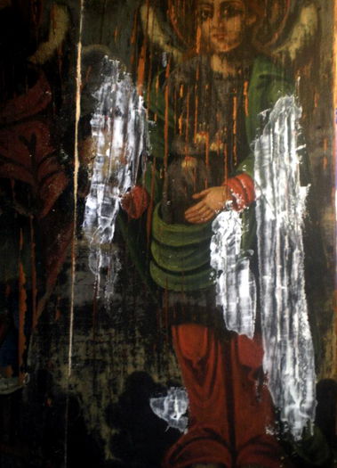 restaurare icoana pe lemn (33); Restaurare icoana Arhanghelii Mihail si Gavril pictura pe lemn restaurare icoane resaturare pictura pe lemn
